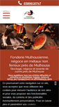 Mobile Screenshot of fonderiemulhousienne.com